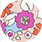 frame florist peach